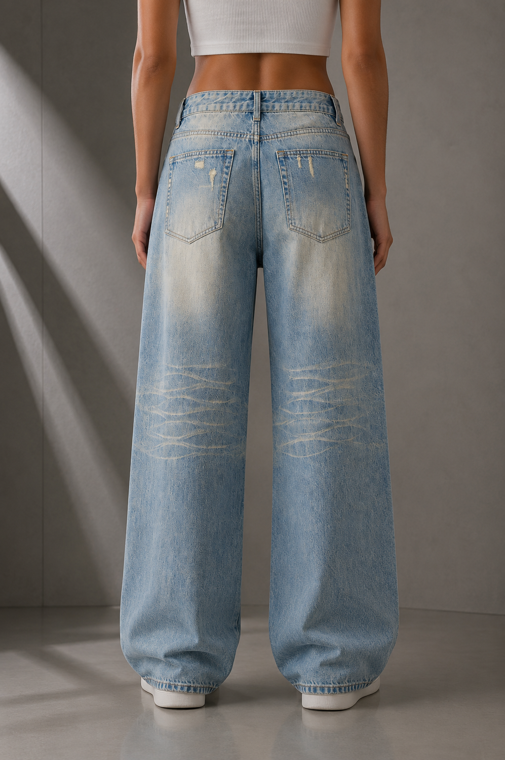 SUN FADE DENIM JEANS