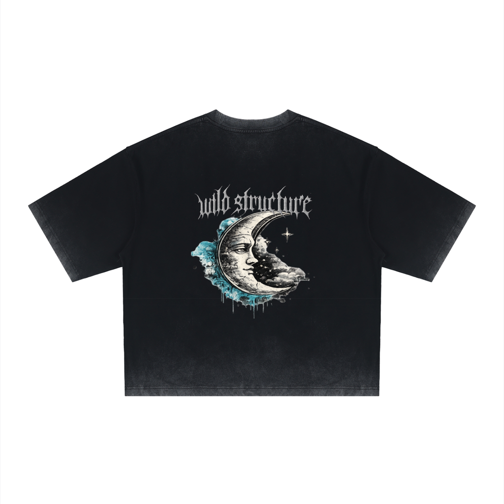 tshirt,unisex,sun,moon,print,streetwear,fitting