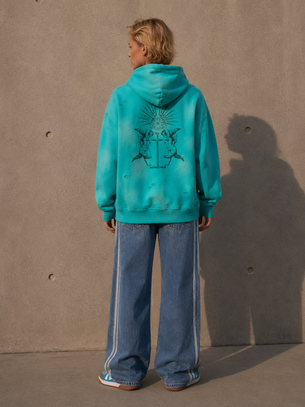 222 SUNFADE HOODIE - Unisex Oversized