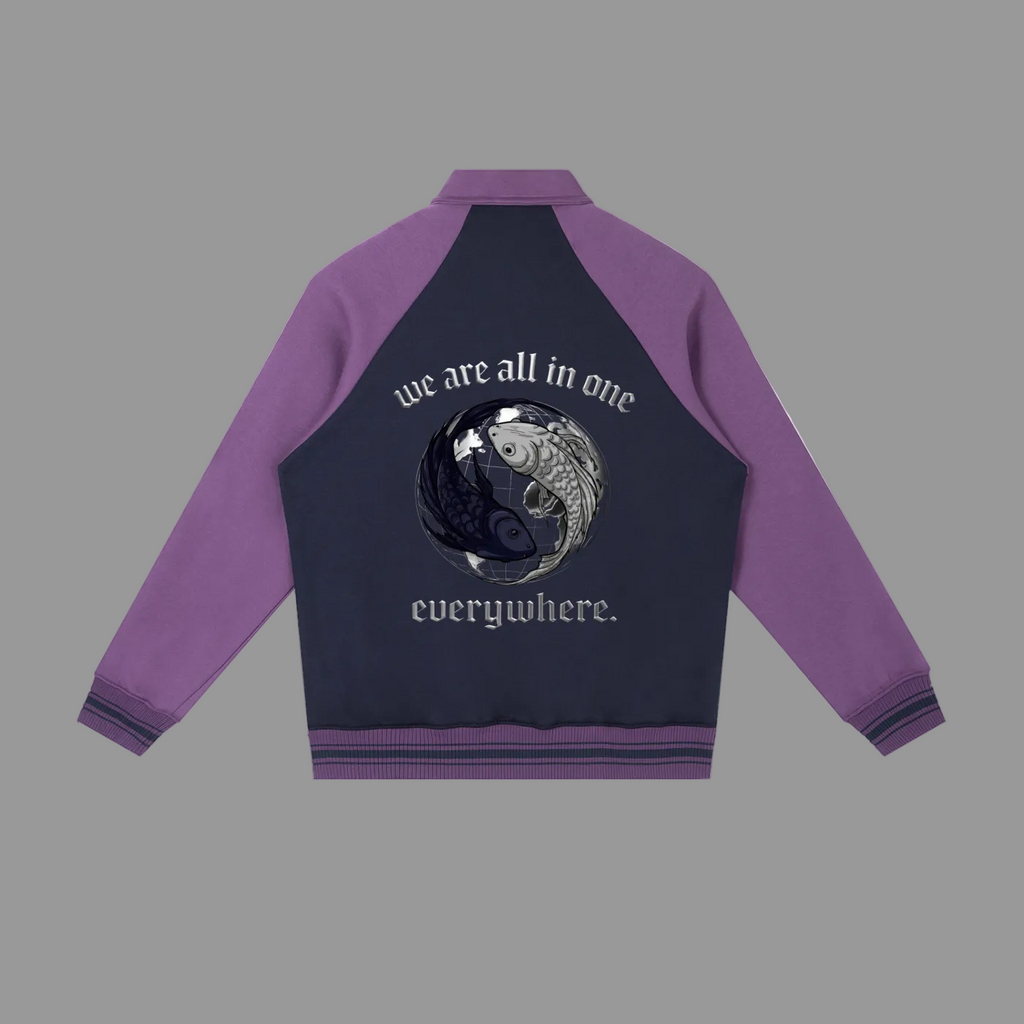 LOOSE FIT BASEBALL JACKET