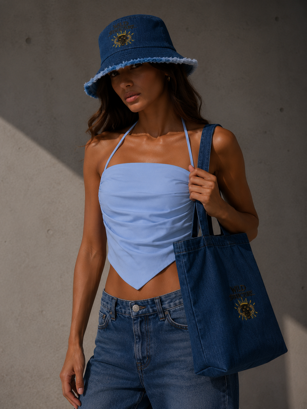 WILD DENIM BUCKET HAT