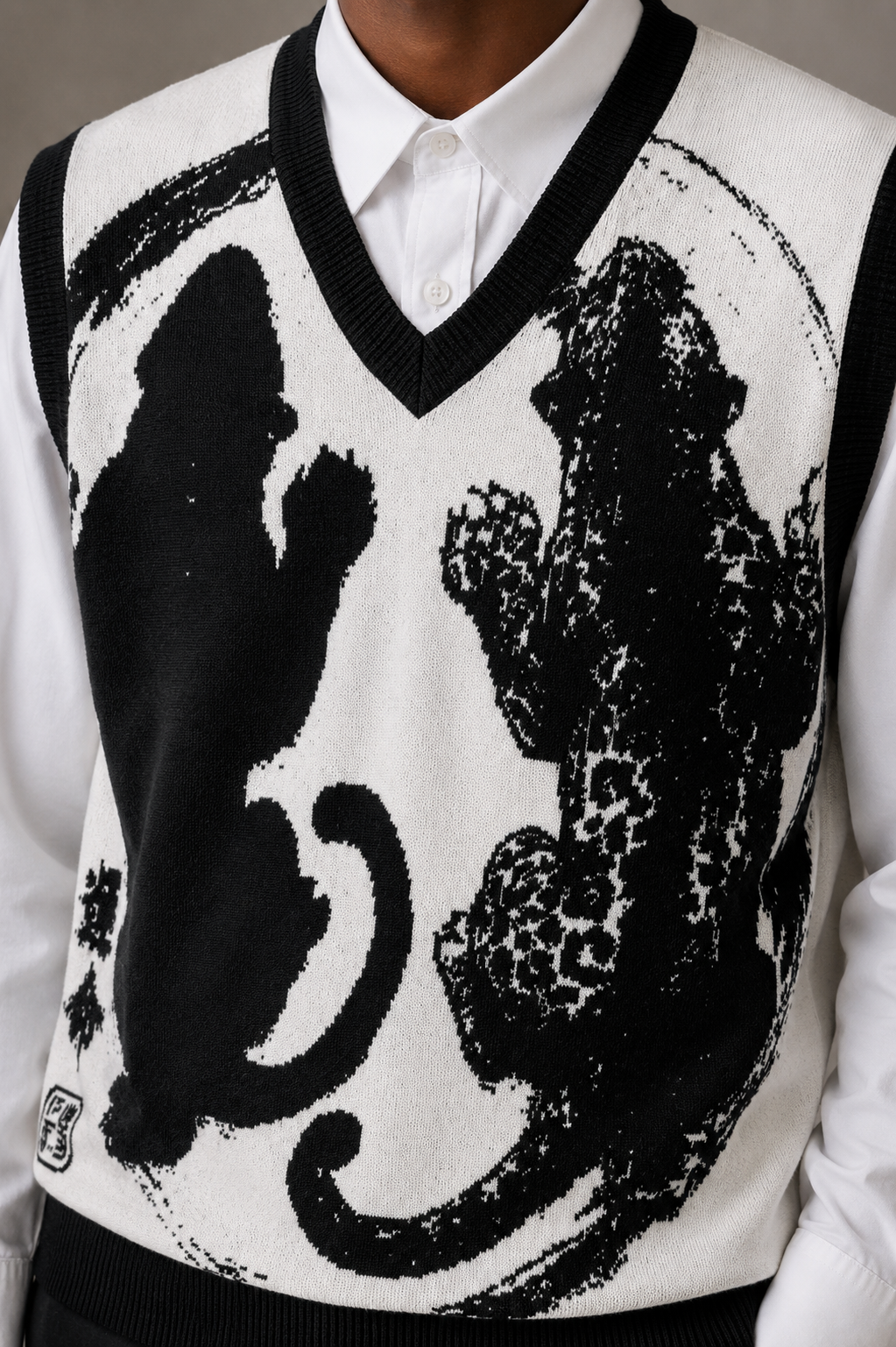 V- NECK GILET - PANTHER ENERGY