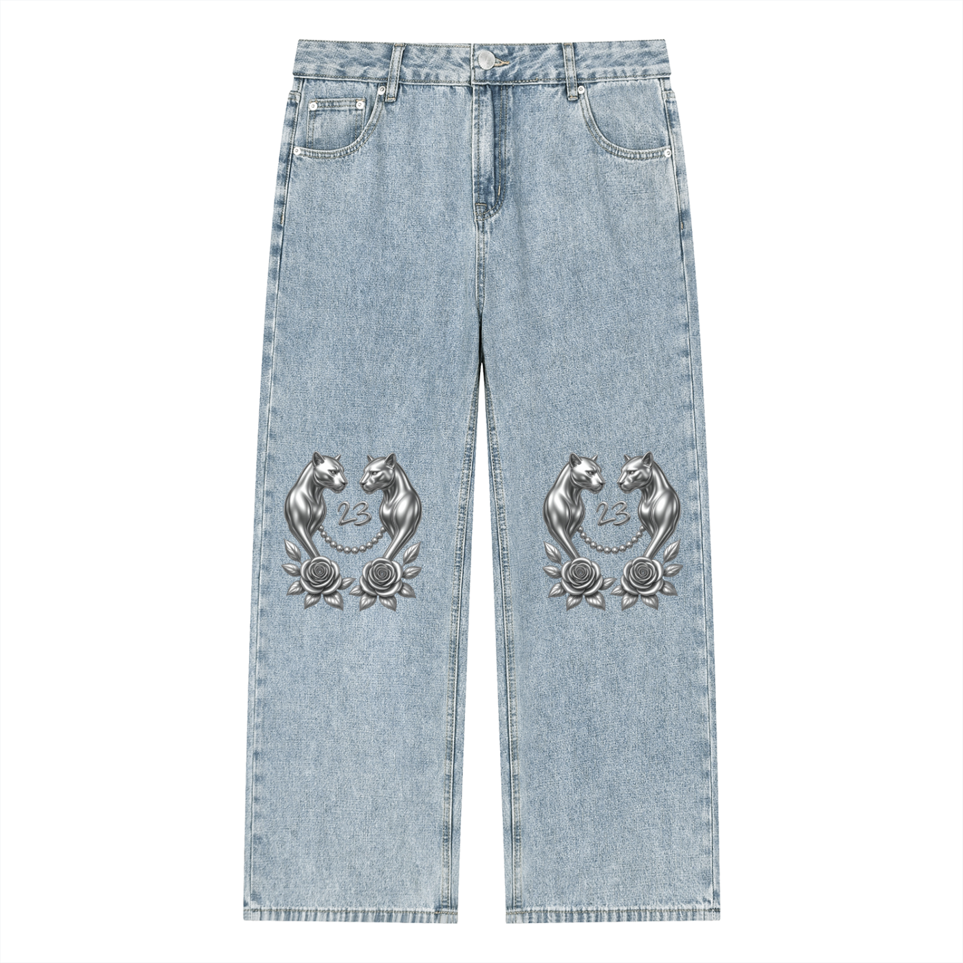 STRAIGHT - LEG JEANS