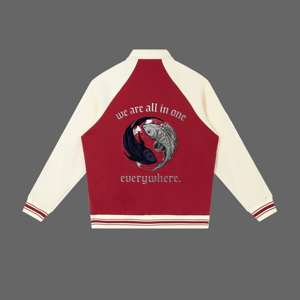 LOOSE FIT BASEBALL JACKET