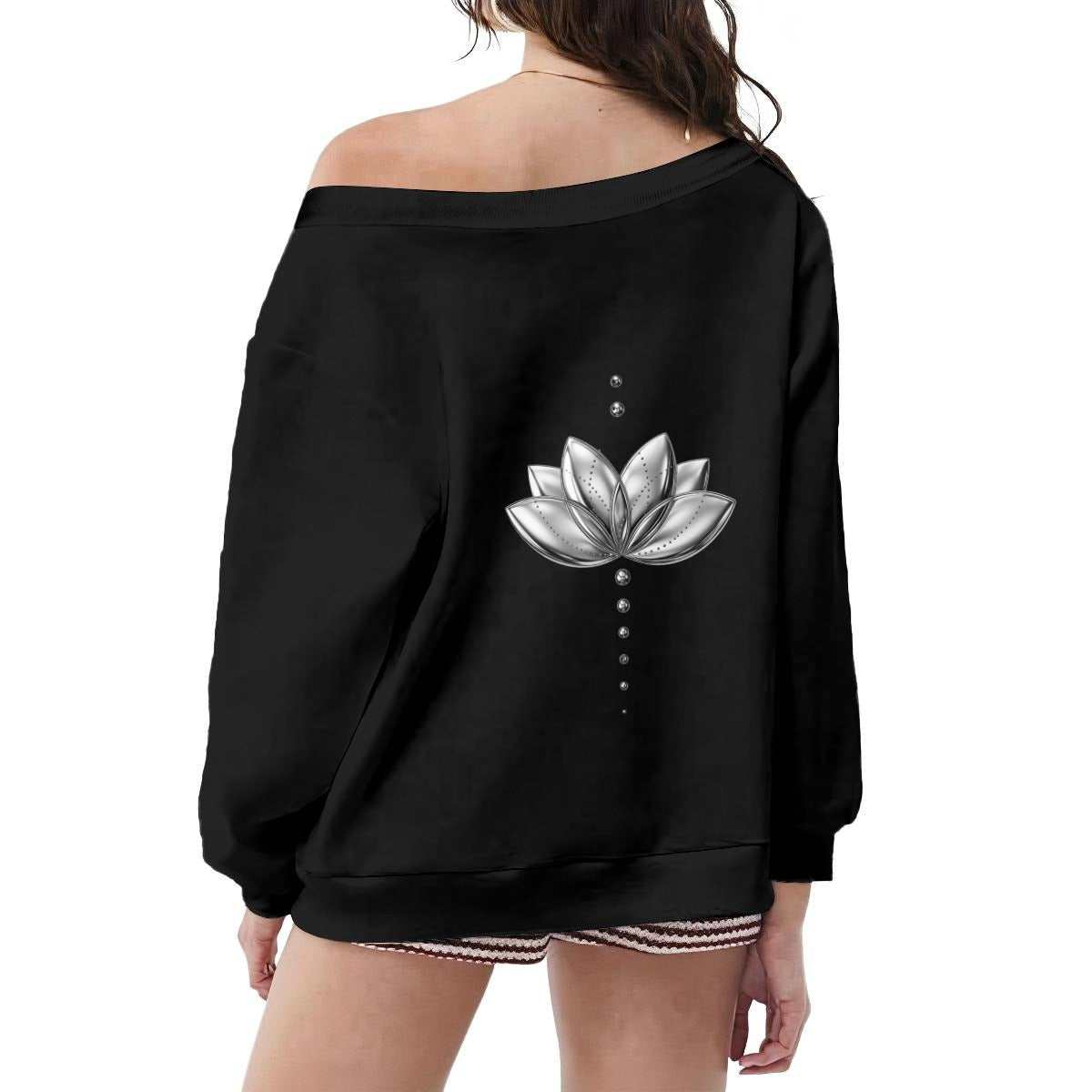 OFF -SHOULDER SWEATSHIRT