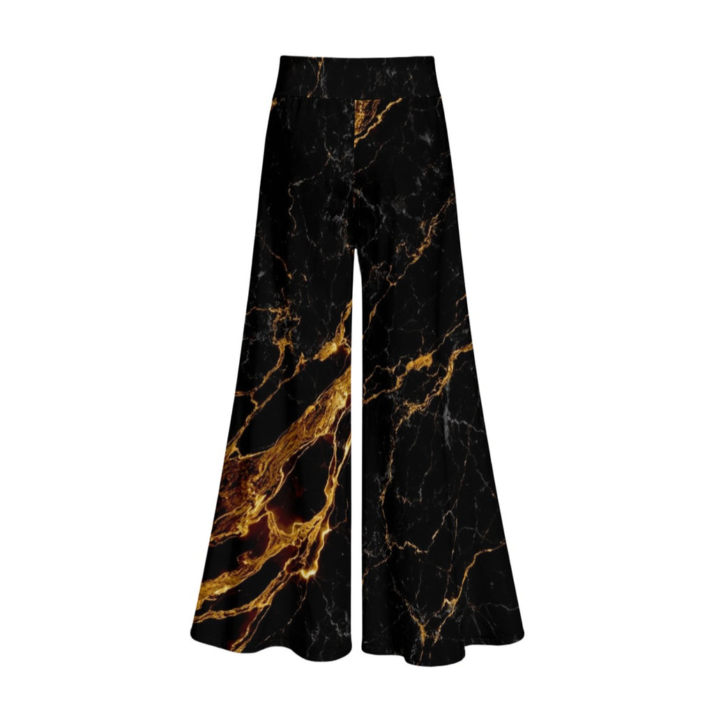 WIDE-LEG PANTS - GOLD MARBLE