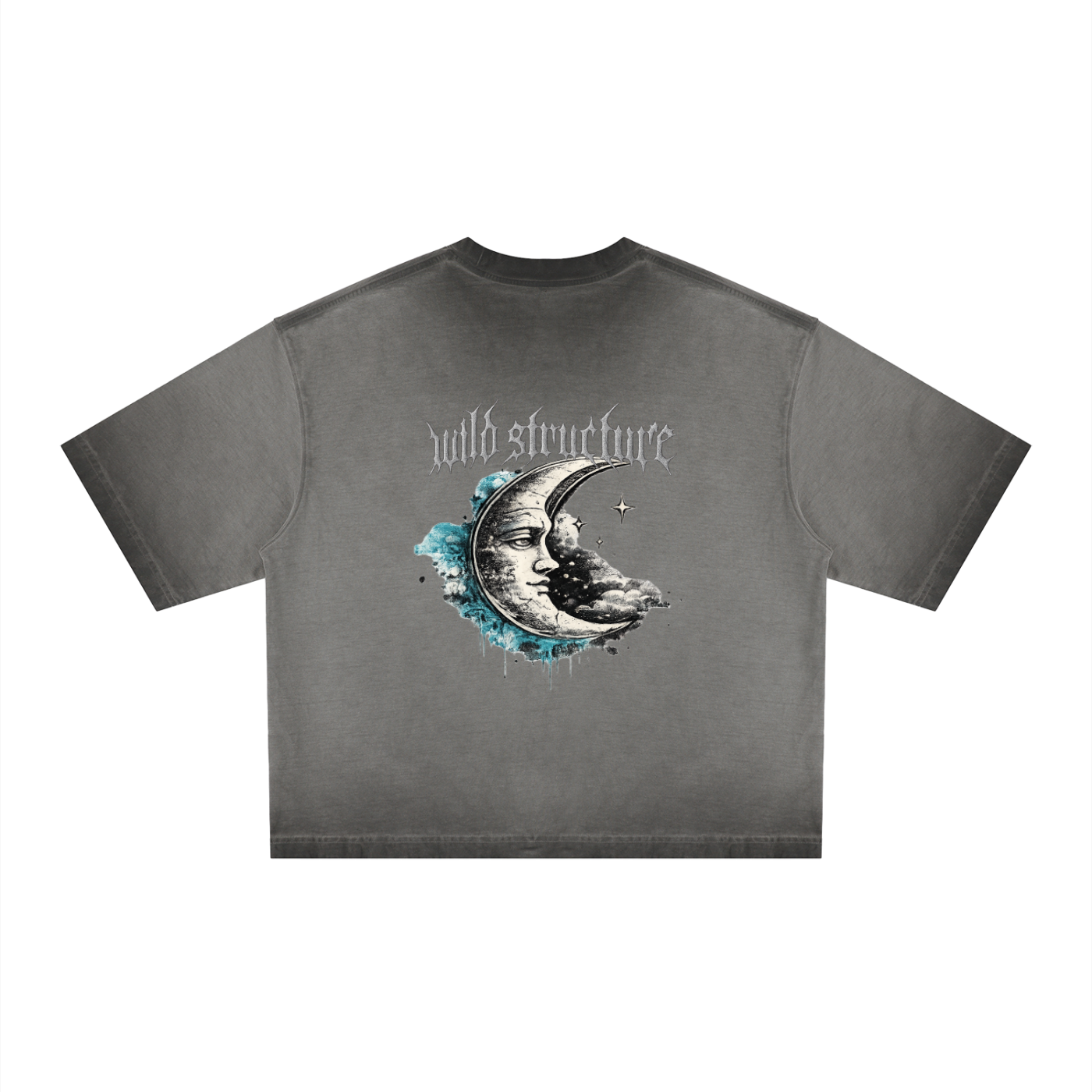 tshirt,unisex,sun,moon,print,streetwear,fitting