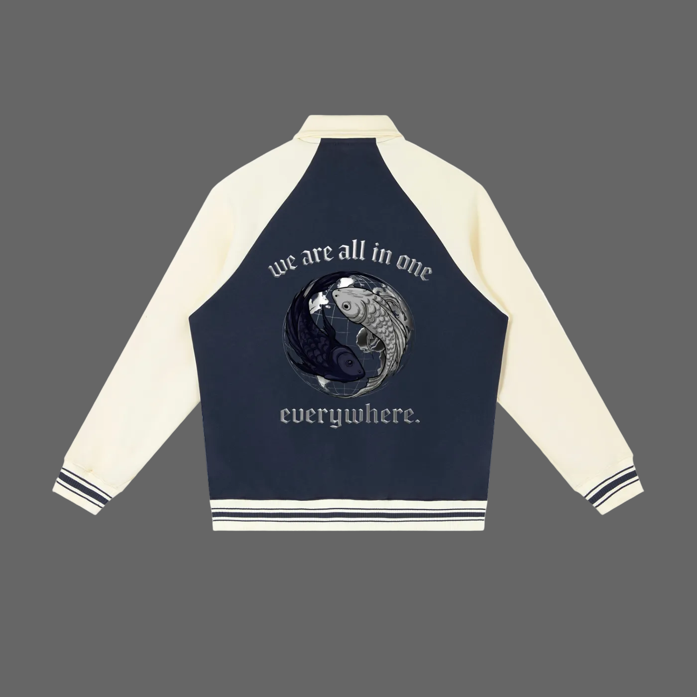 LOOSE FIT BASEBALL JACKET