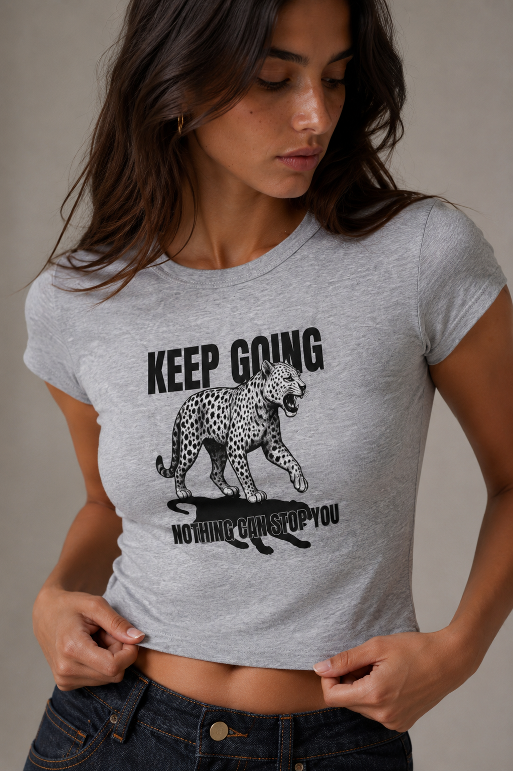 KEEP GOING CROP TEE