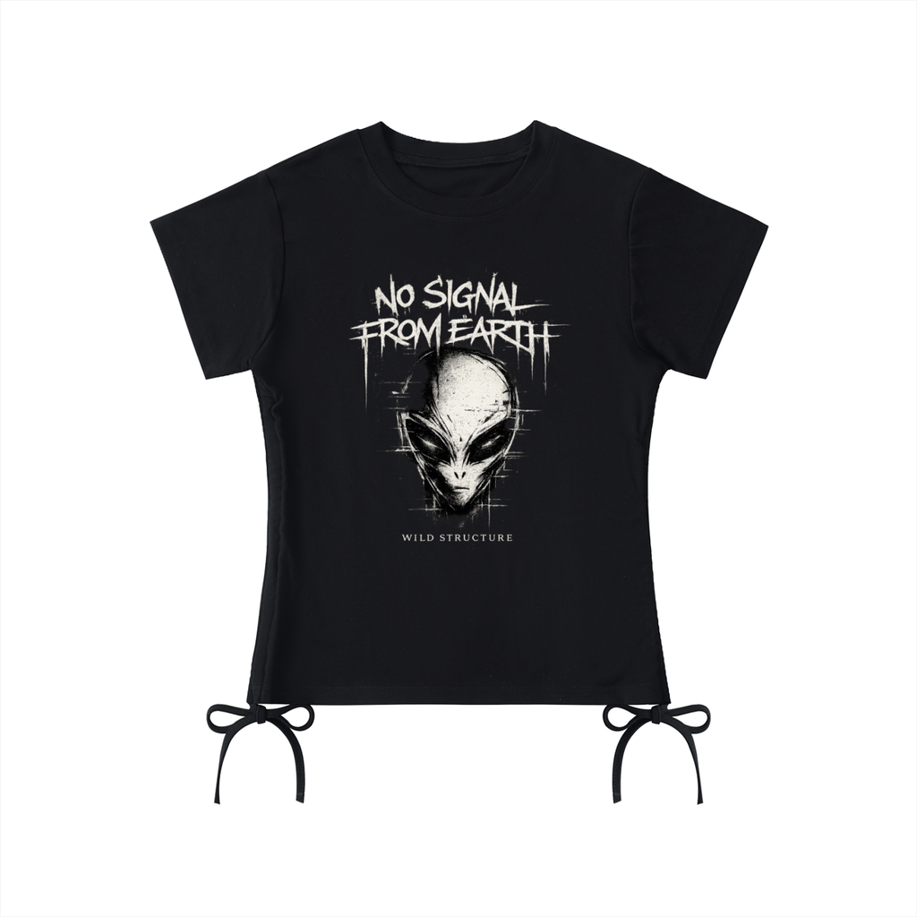NO SIGNAL DRAWSTRING T - SHIRT