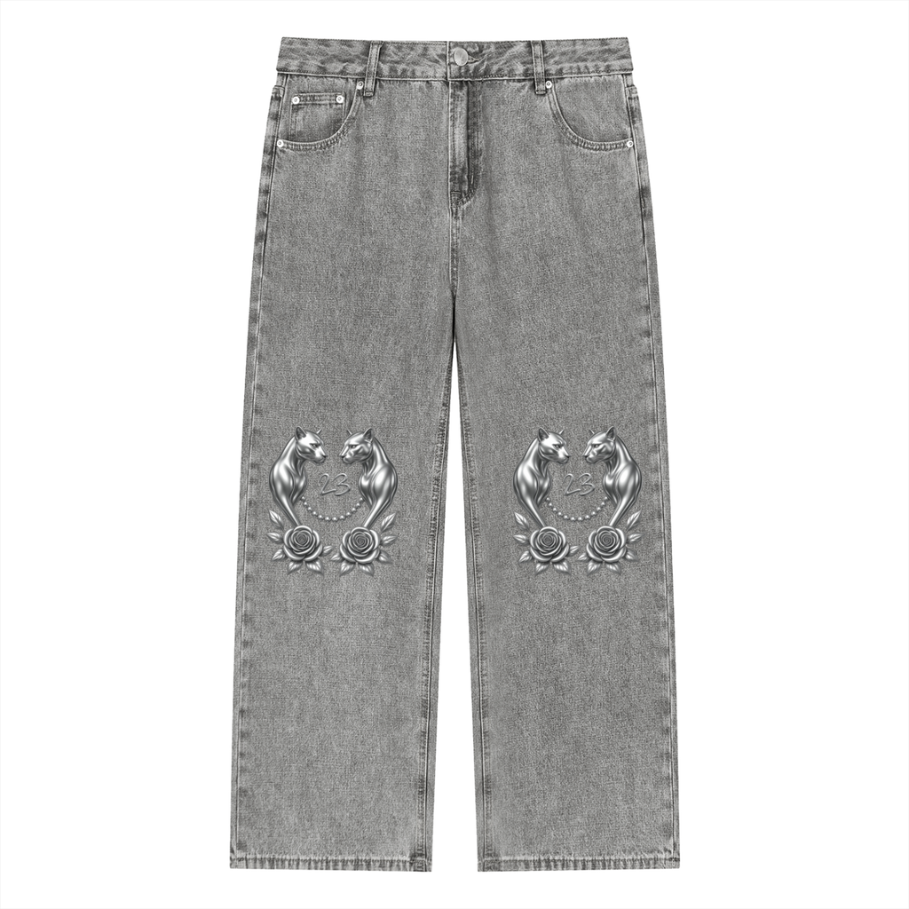 STRAIGHT - LEG JEANS