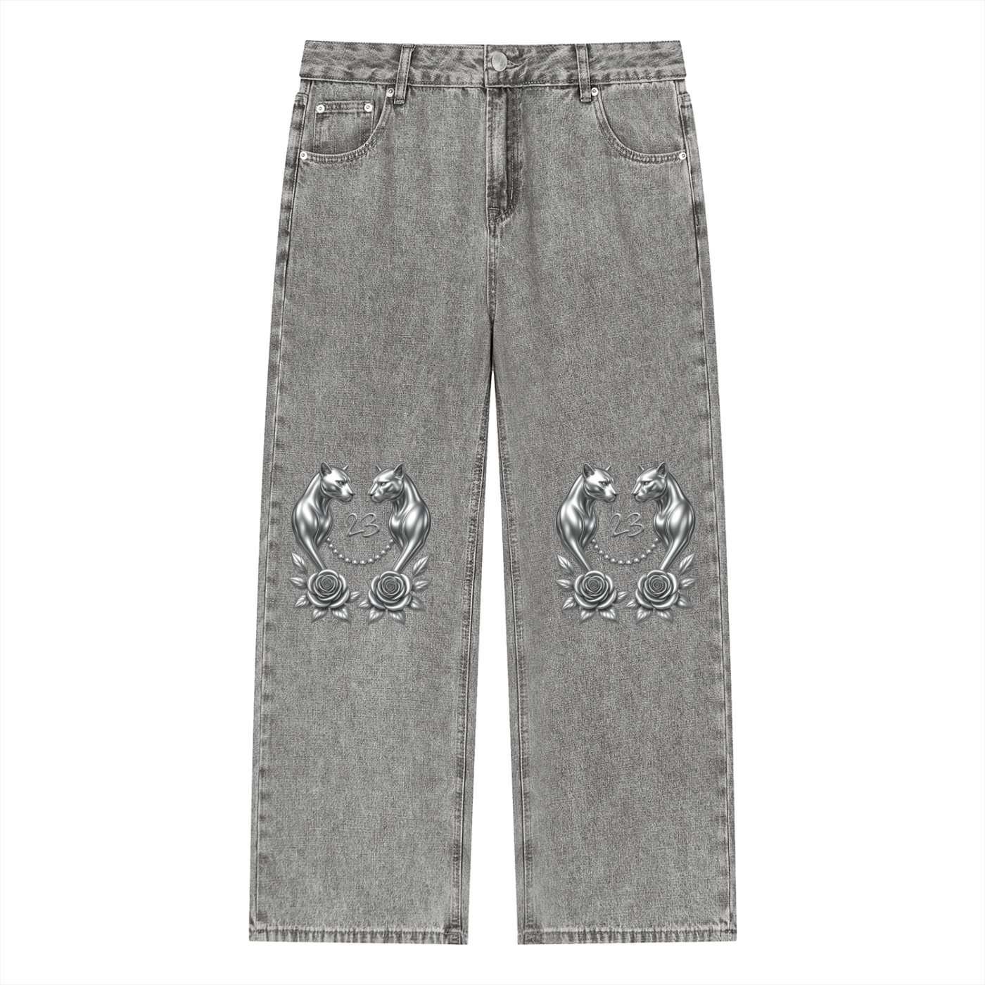 STRAIGHT - LEG JEANS