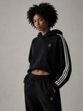 STRIPE CROPPED HOODIE