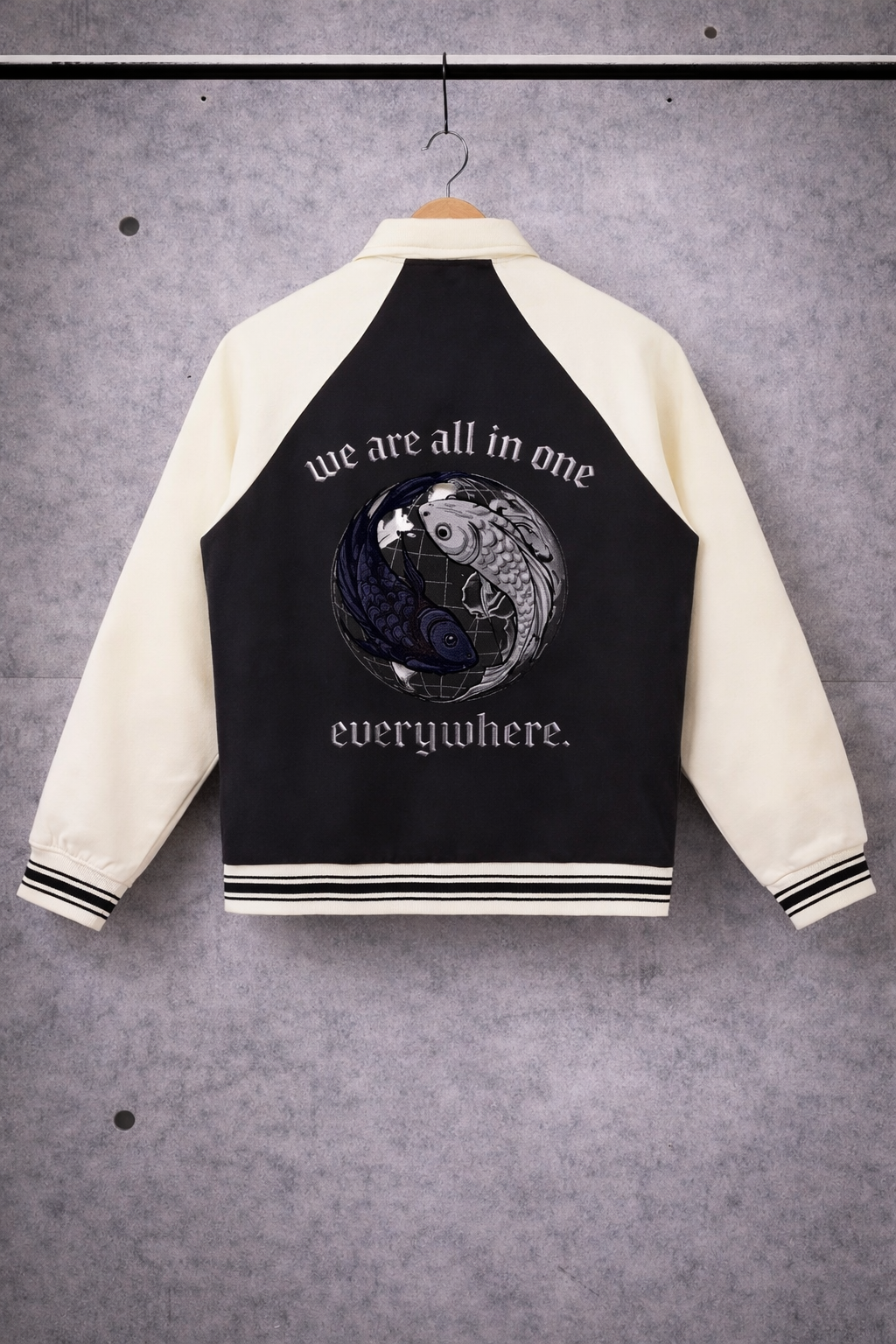 LOOSE FIT BASEBALL JACKET