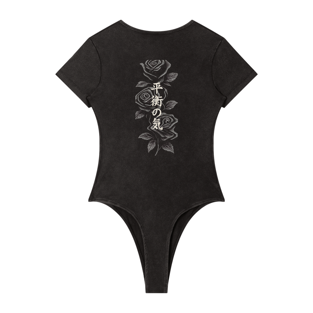 CREWNECK BODYSUIT - MINERAL WASH