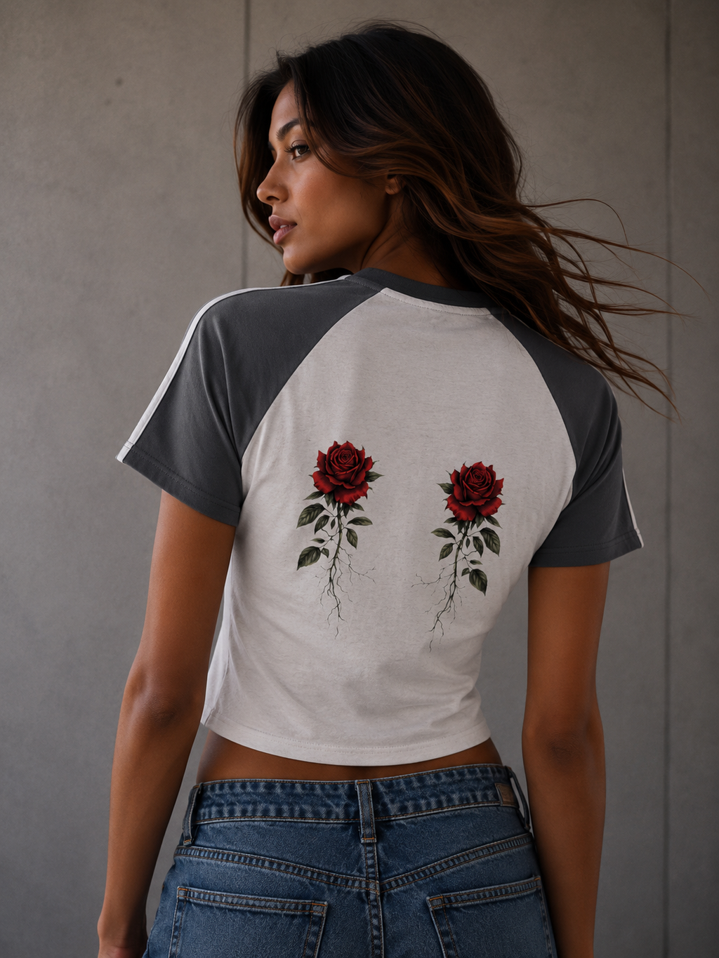 CONTRAST STRIPES TEE
