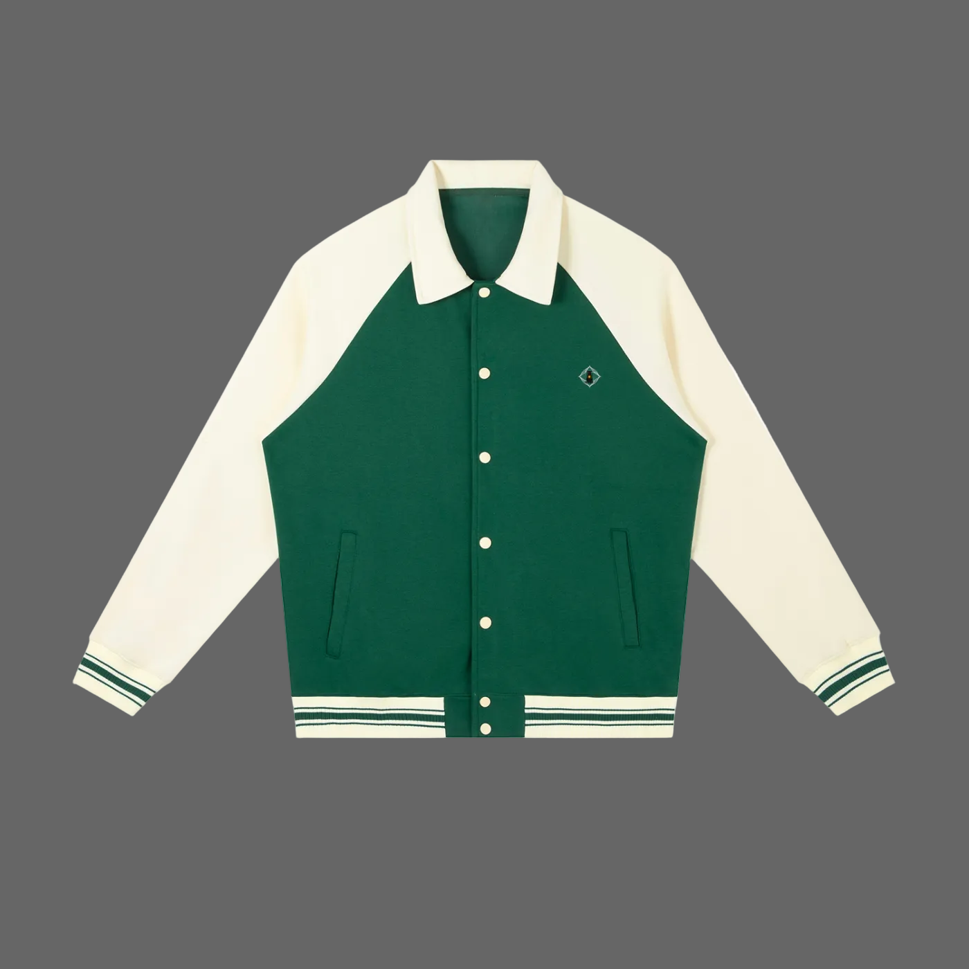 LOOSE FIT BASEBALL JACKET