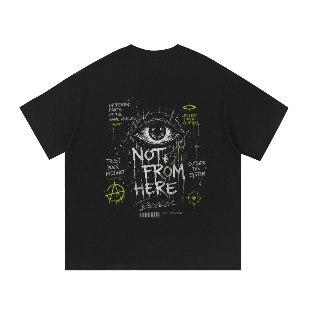 NOT FROM HERE - OVERSIZED COTTON TEE