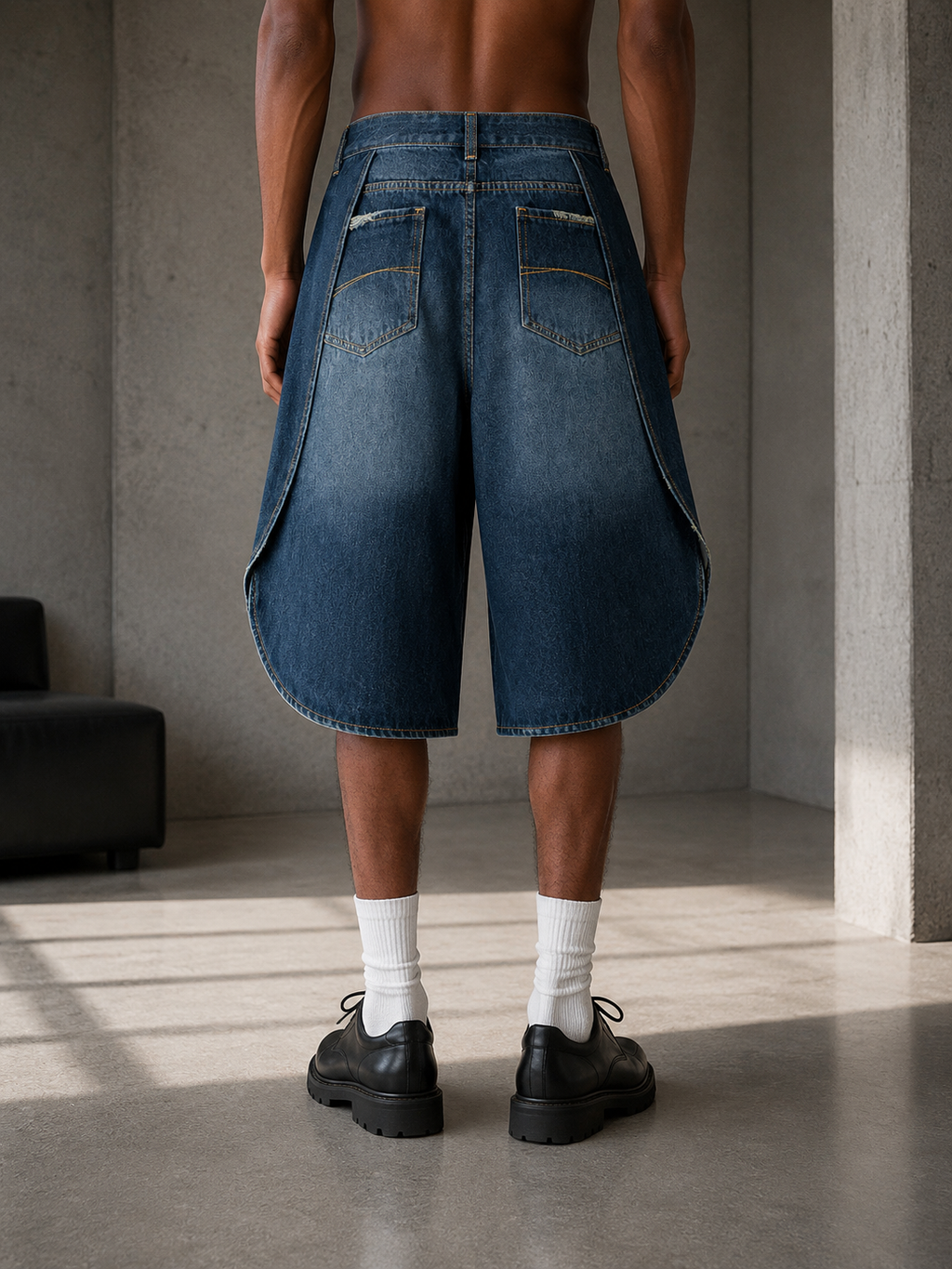 MAN WIDE LEG DENIM PANTS— fearless
