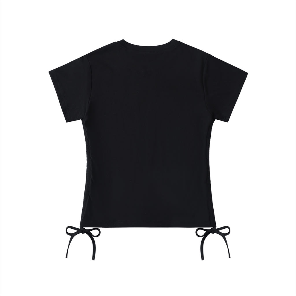 NO SIGNAL DRAWSTRING T - SHIRT