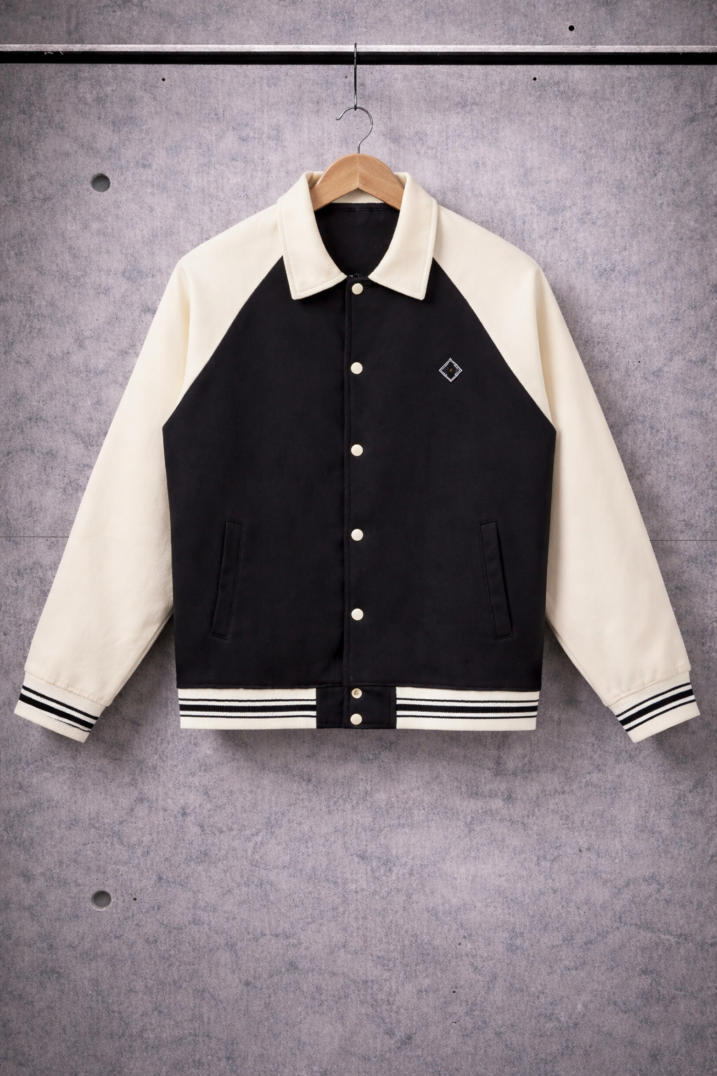 LOOSE FIT BASEBALL JACKET