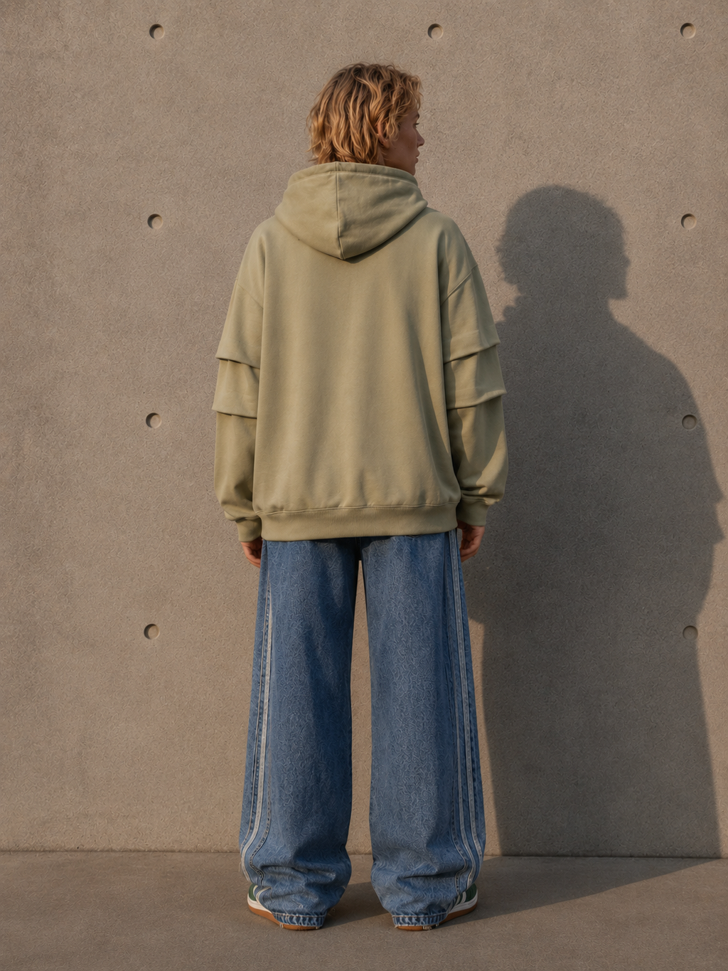 ANGELS HOODIE - Rouched sleeve