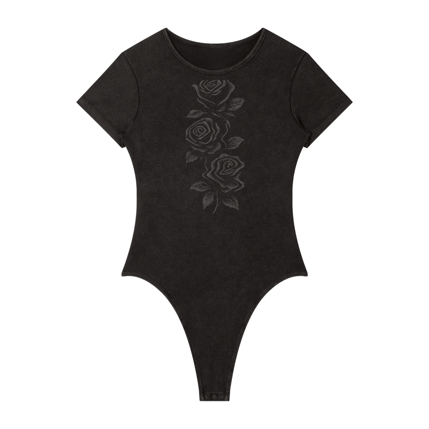 CREWNECK BODYSUIT - MINERAL WASH
