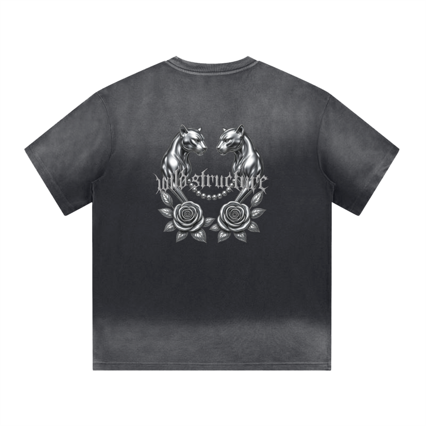 PANTHER ROSE WASHED TEE
