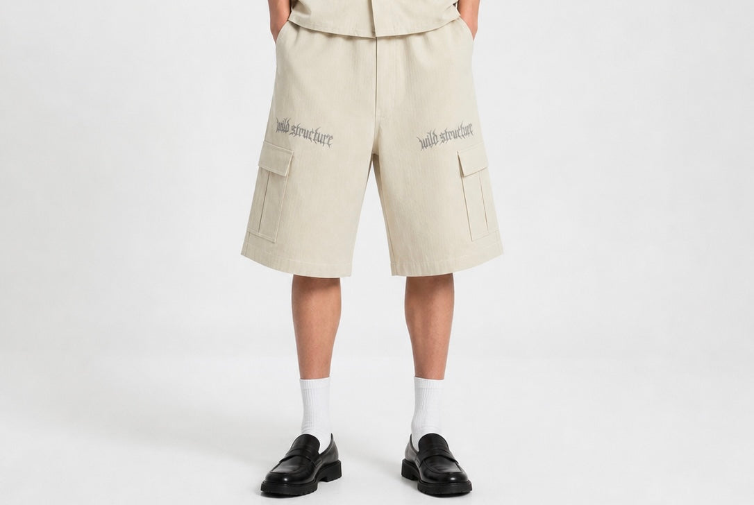 STRUCTURED CARGO SHORTS