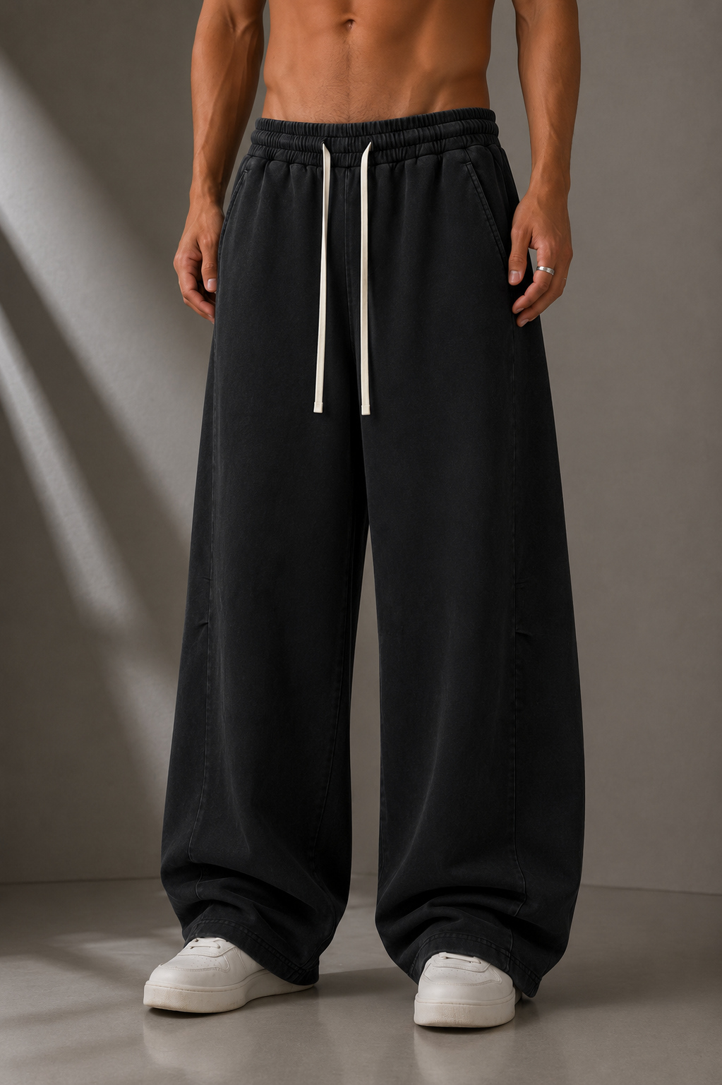 UNISEX BARREL LEG PANTS