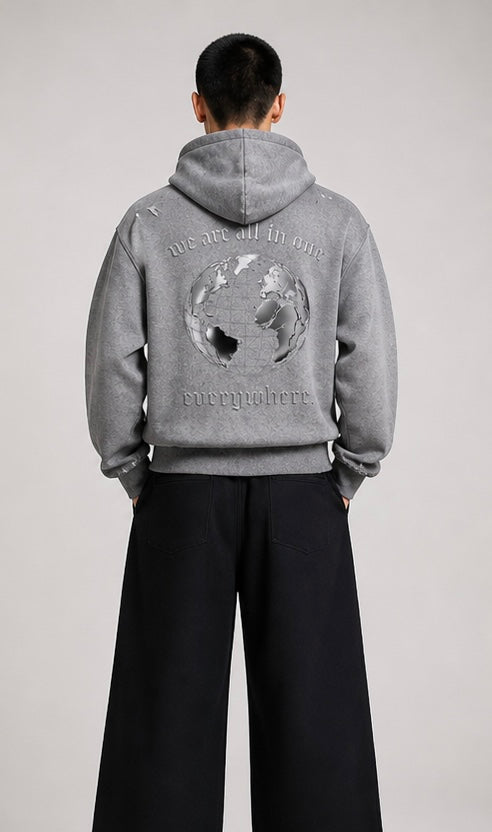 STRUCTURED SUN FADE HOODIE