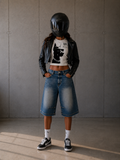 FEARLESS CREWNECK CROP TEE