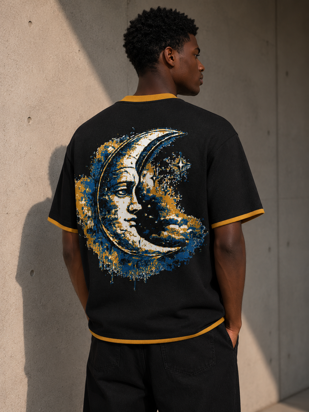 SUN&MOON - unisex knitted t-shirt