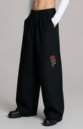 BARREL DRESS PANTS - ROSE DETAILS