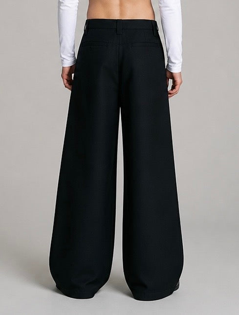 BARREL DRESS PANTS - ROSE DETAILS