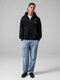 CONTRAST-STITCHED ZIP HOODIE