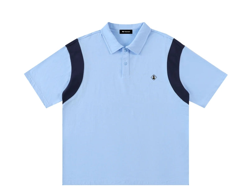 CONTRAST POLO SHIRT - Structured oversized fit