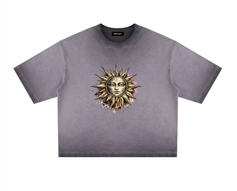 Sun 'n Moon Boxy T-Shirt — Unisex Dark Streetwear | Wild Structure