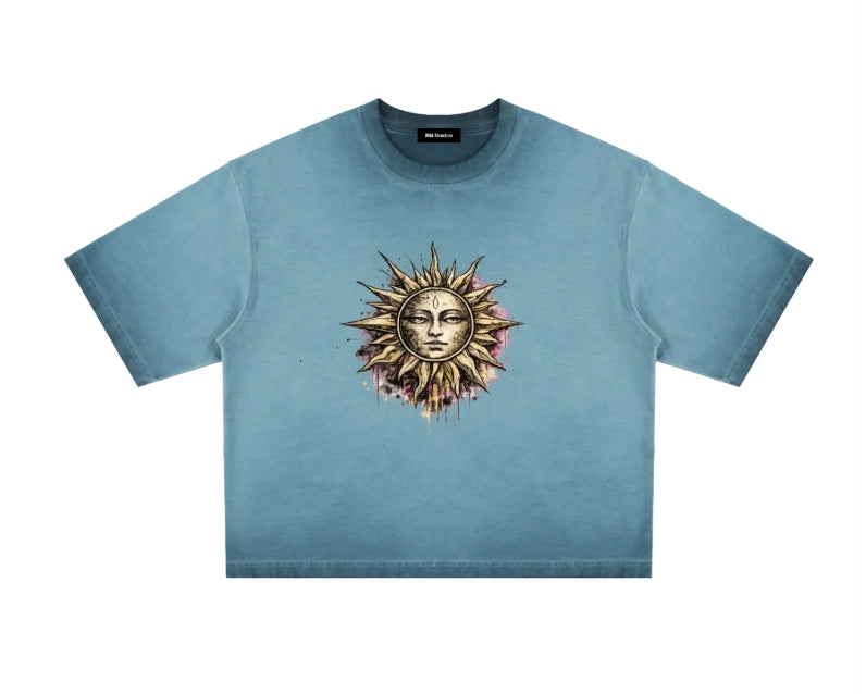 Sun 'n Moon Boxy T-Shirt — Unisex Dark Streetwear | Wild Structure