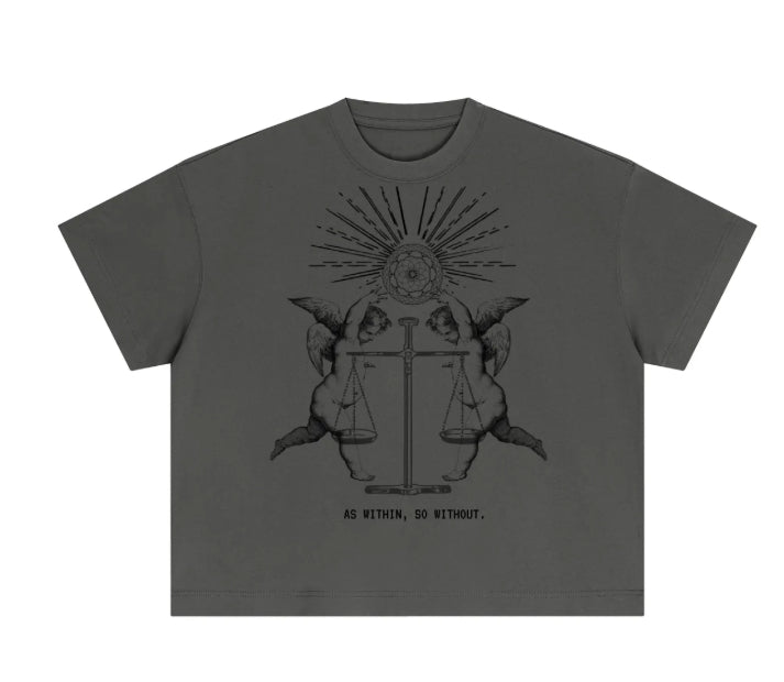 AWAKEN THE LIGHT - Oversized unisex cotton tee