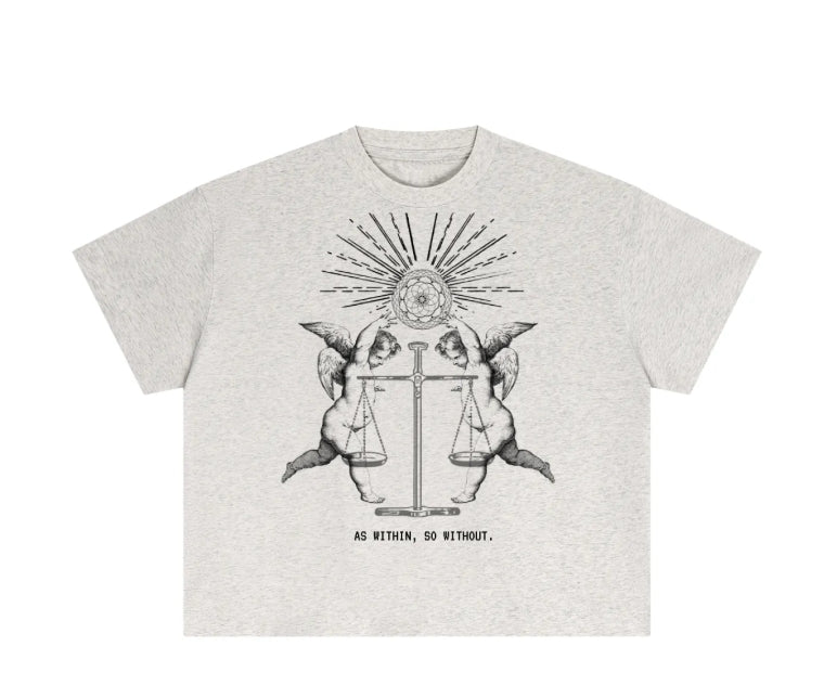 AWAKEN THE LIGHT - Oversized unisex cotton tee