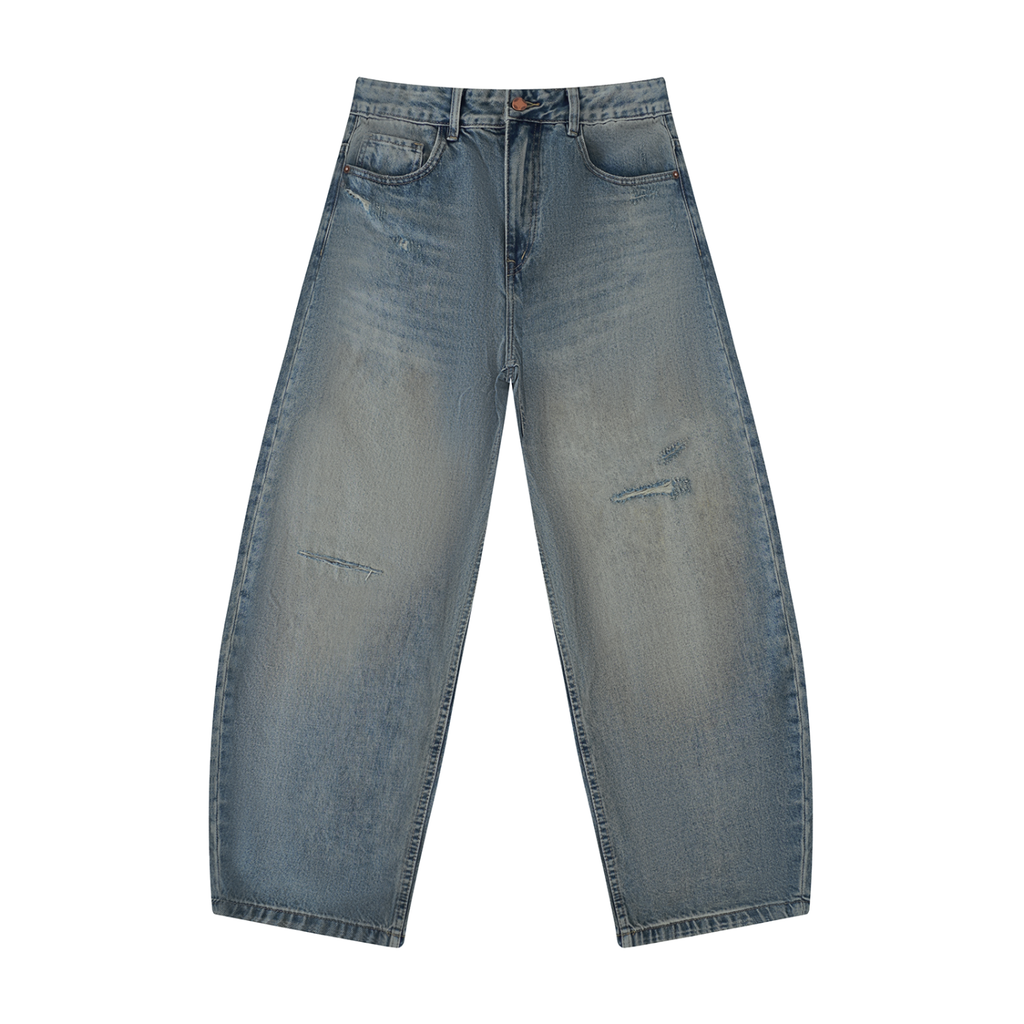 MEN'S DISTRESSED BARREL LEG