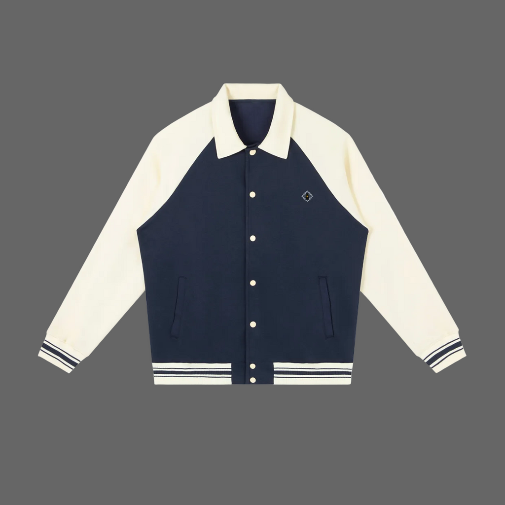 LOOSE FIT BASEBALL JACKET