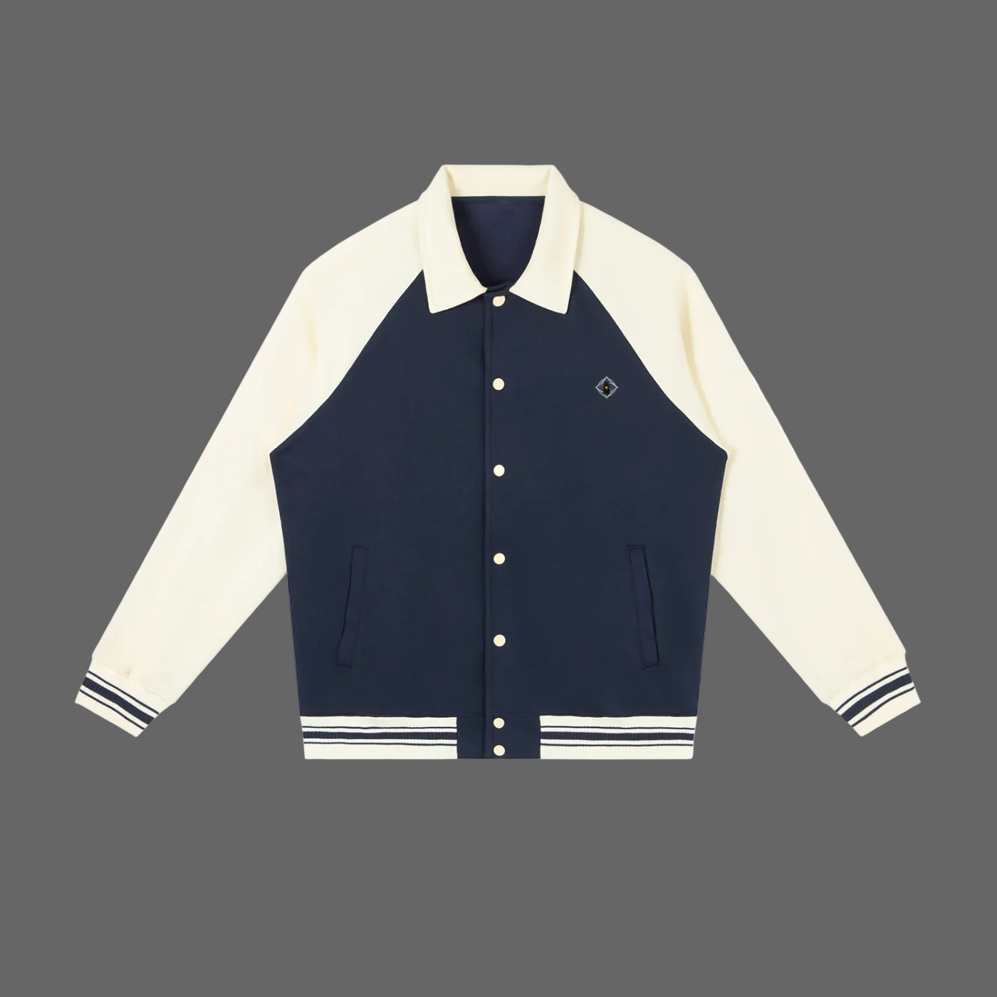 LOOSE FIT BASEBALL JACKET