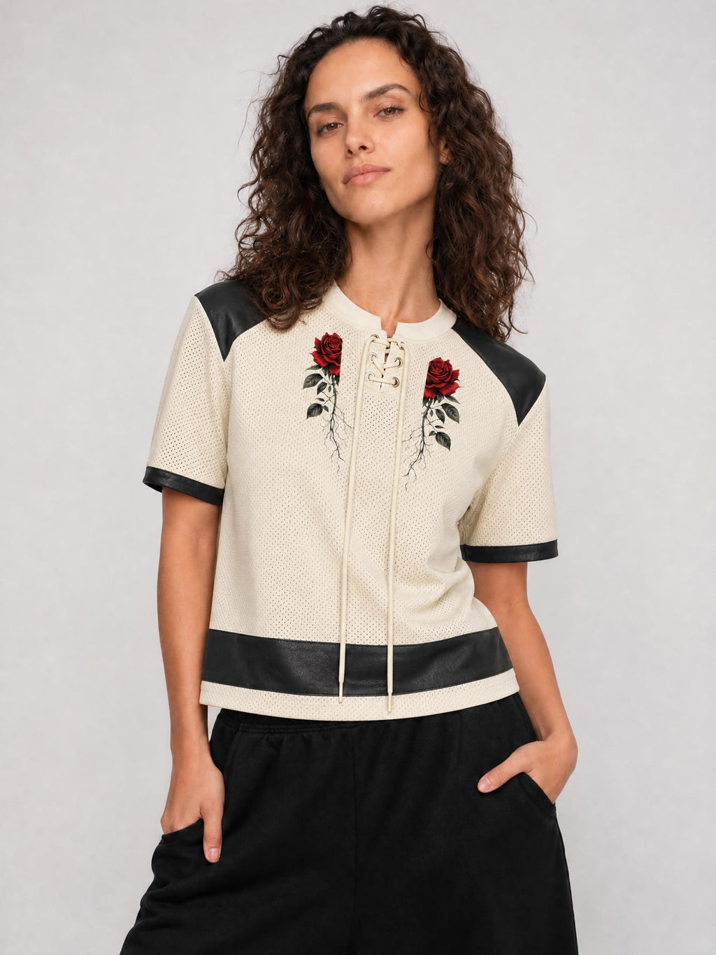 ROSES BOXY T-SHIRT— Unisex Oversized