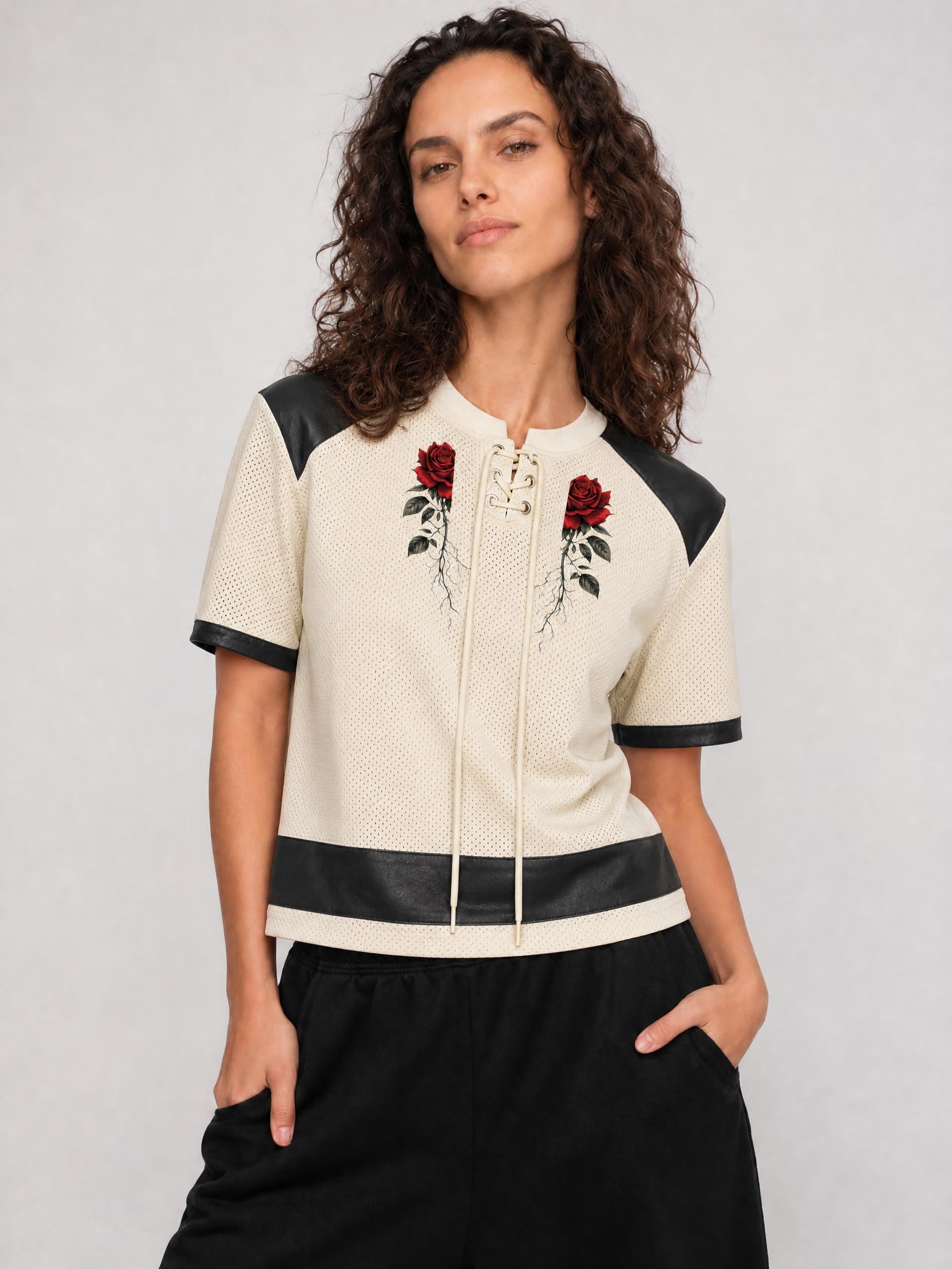 ROSES BOXY T-SHIRT— Unisex Oversized